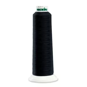 Madeira Aerolock Premium Serger Thread, 2000 yds., Black Color, Ref. 8000 - Picture 1 of 4