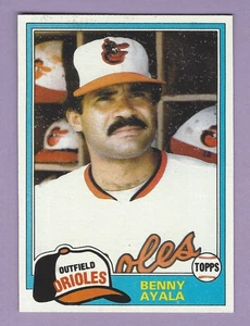 1981 Topps #101, Benny Ayala, NM-MT+, well centered, print defect - Picture 1 of 2