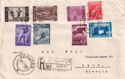 RUMANÍA - JUEGO COMPLETO EN PORTADA REGISTRADA A SUIZA Foto 1 de 2