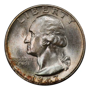 1947-S Washington Quarter PCGS MS-67 CAC - Picture 1 of 4