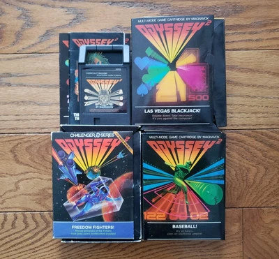 VTG Lot 4 Odyssey 2 Game Cartridges Original 1978 Magnavox 1982 Philips - Image 1 of 4
