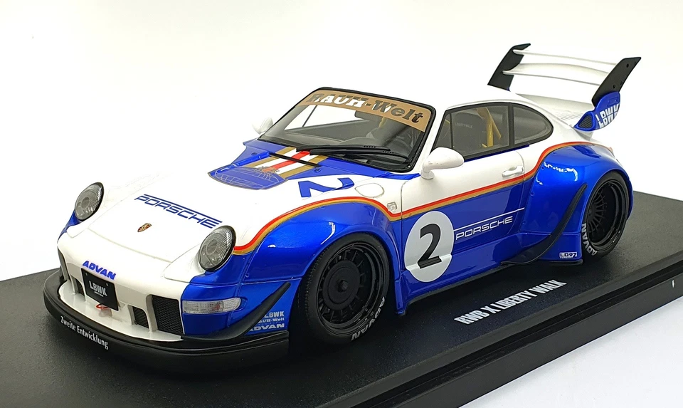 GT Spirit escala 1/18 resina GT530 - Porsche RWB X Liberty Walk #2 - Imagem 1 de 4