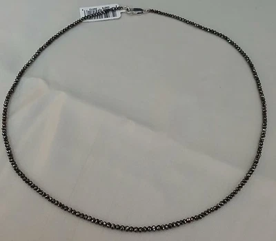 Colar de diamante negro ouro branco 14k - Imagem 1 de 4