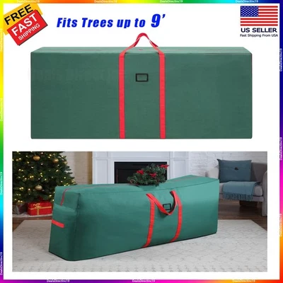 Large Christmas Tree Storage Bag 9 Ft Heavy Duty Xmas Organizer Box NEW - Image 1 of 3