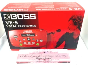 BOSS VE-5 Vocal Performer Rojo Sin Usar Estado CAJA ABIERTA - Imagen 1 de 17