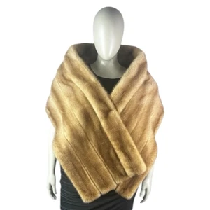 Autumn Haze MINK Straight Stole, Wrap, Sz 3XL, Certified Vintage Fur - Picture 1 of 10
