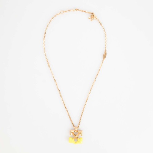 OFF WHITE Accessori Off White Freccia Bloob Collana in Giallo