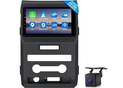 9" IPS Android 14 CarPlay Car Stereo Radio GPS Navigation Headunit For Ford F150 - Image 1 of 4