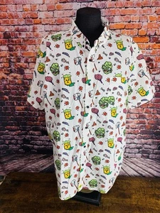 Creepy Co. TOXIC AVENGER ALL OVER  DRESS SHIRT Size 4XL EUC! - Picture 1 of 5