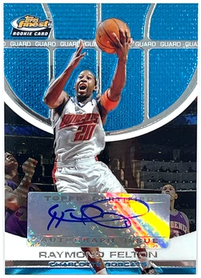 2005-06 Topps Finest Blue Raymond Felton Auto RC #127 /349 - Image 1 of 2