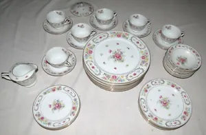 Sango Dresden Dresdenia 39 pc Dinner Set - plates, bowls, creamer, cups, saucers - Picture 1 of 4