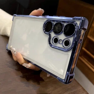 Funda delgada enchapada para Samsung Galaxy S25 Ultra S24 S23 S22 Plus cubierta transparente suave - Imagen 1 de 19
