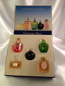 Vintage Christian Dior (5 Pieces) Coffret Esprits De Parfum. Rare. - Picture 1 of 11