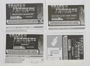 Hasbro Transformers Botcon Fan Oilmaster Breakdown Spinster Tracks Instructions - Picture 1 of 4