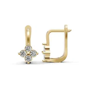 Elegante Blüten-Brisur-Ohrringe mit Floralem Design PARGOLD 8K/14K/18K - Imagen 1 de 27