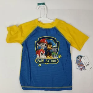 NWT Paw Patrol Chase Rocky Marshall Swim Rash Guard Bathing shirt  4T  - Picture 1 of 7