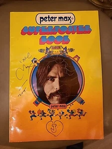 PETER MAX Super Poster 11"x16" Book SIGNED IN 2005  - Picture 1 of 3