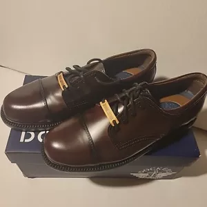 Dockers Mens Dark Brown Leather Lace Up Cap Toe Oxford Shoe 9M Gordon New - Picture 1 of 6