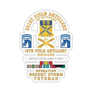 Kiss-Cut Stickers - 1st Battalion, 201st Artillery, XVIII Abn Corps - Operation - Picture 1 of 1