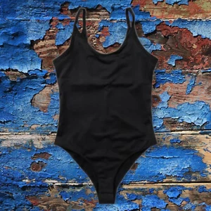 Levi's Jade Caviar Bodysuit Mineral Black sz S nwt - Picture 1 of 4