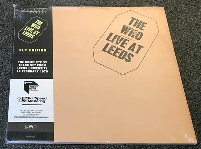 THE WHO-LIVE AT LEEDS-DELUXE HALF SPEED MASTERED EU 2016 3xLP VINYL-NEW & SEALED - Image 1 of 3