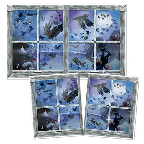 BIRD ATTACK Scene Setter HALLOWEEN party wall decoration Alfred Hitchcock movie - Image 1 of 1