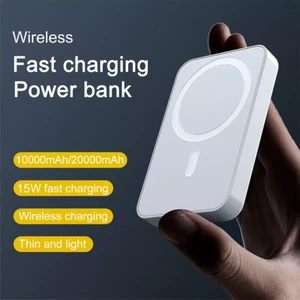 20000mAh Magnetic Wireless Power Bank Backup Battery Pack for iPhone 15/14/13/12 - Picture 1 of 23