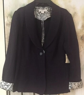 NWTS coldwater Creek  Blazer  ~Women's Size 10 ~Eggplant Purple  Excellent Shape - Image 1 of 4