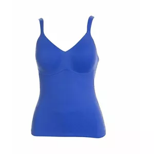 Rhonda Shear Everyday Molded Cup Camisole, Blue, Medium - Picture 1 of 1