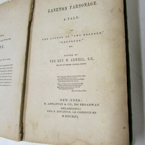 Laneton Parsonage - A Tale - By the Author of "Amy Herbert" "Gertrude " MDCCXLVI - Imagen 1 de 7