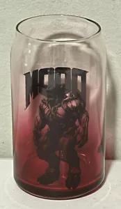 DOOM Video Game Collectible Drinking Glass Blood Red - Picture 1 of 7