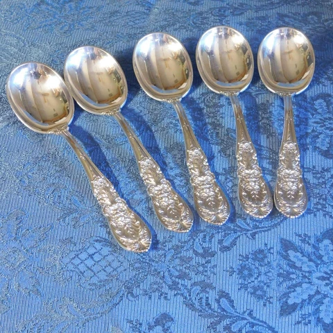 STERLING International Richelieu, Soup Spoon, 280 gram, 5 for one Money, No Mono Cover