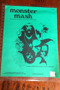 Vintage Music Sheet  "MONSTER MASH"  rare!Bobby Picket Leonard Capozzi 1973 - Bild 1 von 5