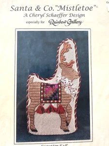 Santa & Co. "Mistletoe" A Cheryl Schaeffer Needlework Design - Reindeer - Picture 1 of 3
