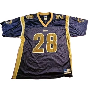 Vtg Adidas MARSHALL FAULK #28 St Louis/LA Rams Jersey Size 2XL~~FREE SHIPPING - Picture 1 of 10