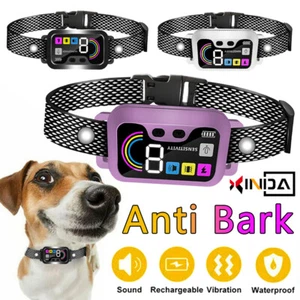 Training Vibration Sound Dog Anti-bark Smart Control Bark collar Compact Remote - Picture 1 of 20