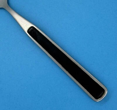 UNKNOWN MFG SEED BLACK INSERT 18/10 GLOSSY STAINLESS FLATWARE FRANCE - CHOICE - Image 1 of 3