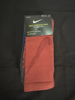 Nuevos calcetines acolchados Nike Everyday Max | Paquete de 3 | Grandes | SX7837-902 Foto 1 de 4