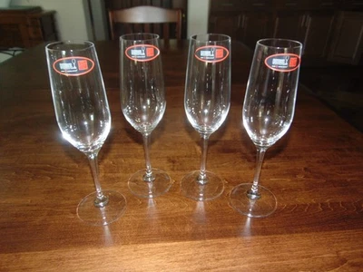 SET OF FOUR NEW RIEDEL CHAMPAGNE FLUTES - 8 3/4" TALL - Image 1 of 3