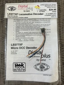 Digital Plus by Lenz LE077XF Locomotive Decoder, .5 Amp ...NEW sealed - C&I RR - Picture 1 of 2