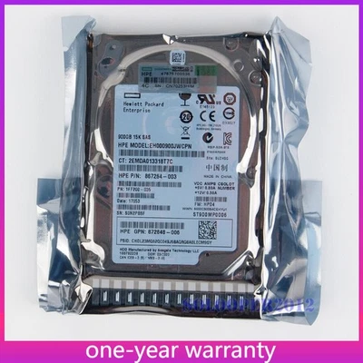 1pcs New HP 900GB SAS 12G 15K ENT 2.5" DS HDD  870795-001 870759-B21 - Image 1 of 4