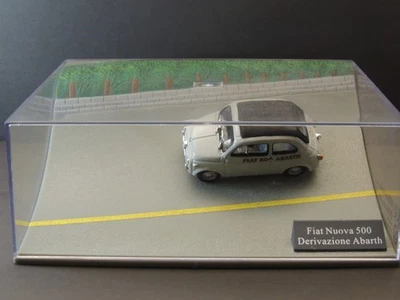 Fiat Nuova 500 Derivazione Abarth sc 1/43 con diorama HACHETTE - Immagine 1 di 4