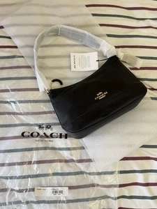 Coach Ellis Shoulder Bag Nylon Crossbody w/ Coin Pouch~NWT~ Black CA205 - Picture 1 of 17