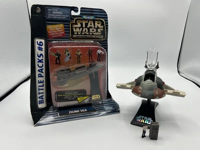 Star Wars Action Fleet lot -  Desert Skiff NIB,  Slave I 1 complete w/ figs - Image 1 of 4