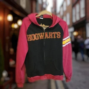 Harry Potter Hogwarts Jacke Erwachsene klein durchgehender Reißverschluss Universal Studios Wappen Hoodie - Bild 1 von 8