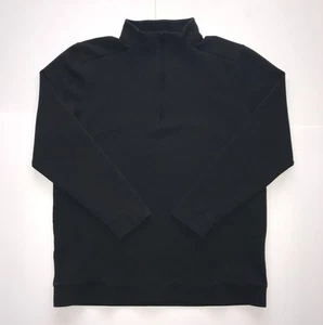UNDER ARMOUR Sweater Men XL Black 1/4 Zip UA Storm Golf Pullover Fleece Coldgear - Picture 1 of 12