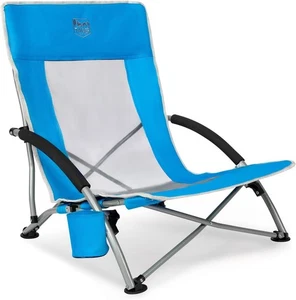 TIMBER RIDGE Strandstuhl Klappbar leicht Campingstuhl Faltbar mit Niedrigen Stuh - Bild 1 von 5