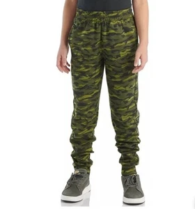 Carhartt Size Large (14-16) Dark Camo Green And Black Sweatpants NEW - Picture 1 of 5