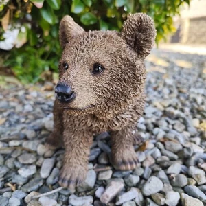 Vivid Arts - Real Life Brown Bear Cub Home or Garden Decoration (XRL-BEAR-D) - Picture 1 of 10