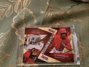 True 1/1 Dual Rc Aj Pollock/ Victor Robles Topps Mirror Images - Picture 1 of 2